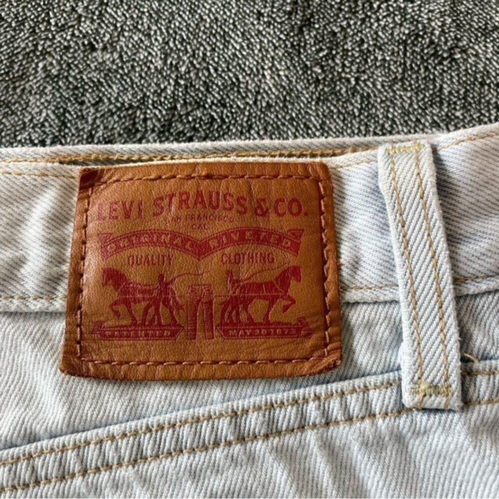 Levi’s Super Low Shorts Blue Size 30 - Picture 6 of 9